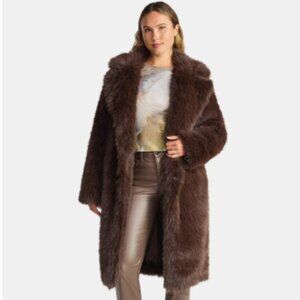 Madden NYC Women's Oversized Faux Fur Coat Size S/M